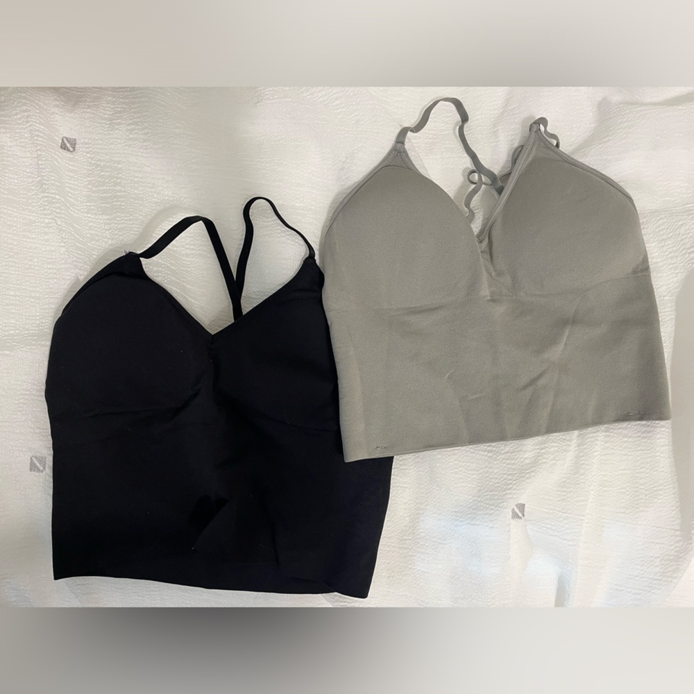 Bundle of two crop tanks/bras